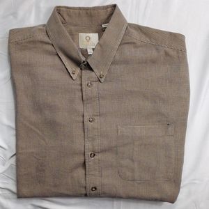 Viyella Wool Cotton Blend Plaid blue & tan
